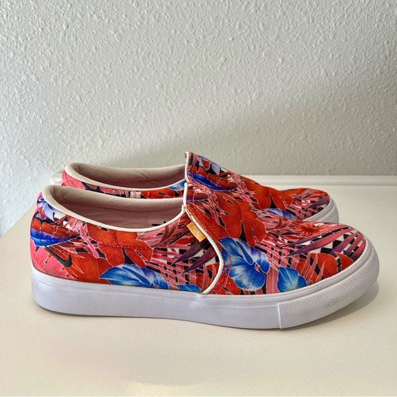 Nike Women’s Court Royale Leser Floral Print Slip On Shoes Sneakers Size 10 EUC - Picture 2 of 9